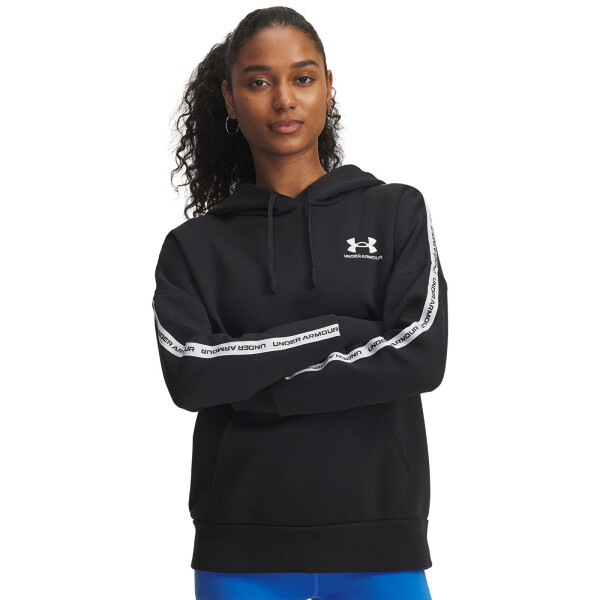 Mikina Under Armour Icon Fleece Taped Hoodiey Black M