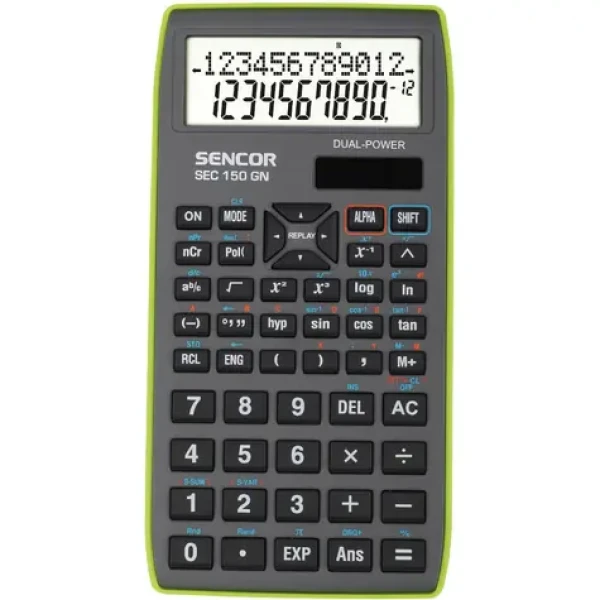 Sencor SEC 150 GN / Kalkulačka / 10 +2 miestny LCD displej / 1xLR43 (8590669181520)