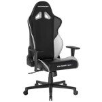 DXRacer GLADIATOR Herná stolička čierno-biela / 125-134 cm / PU koža / 130 kg / Podrúčky (1052778)