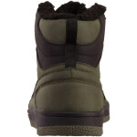 Pánske zimné členkové topánky s kožušinou 243374 3111 Tmavo zelená s čiernou - Kappa 42 Tm.zelena s černou