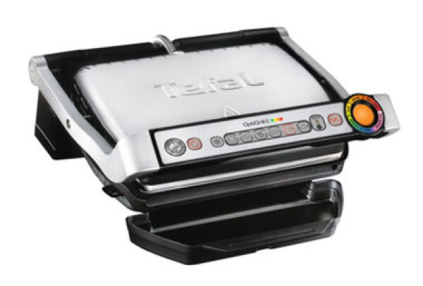 TEFAL OptiGrill+ GC716D12 strieborný / Kontaktný gril / 2000 W / 6 programov / Gril. plocha: 600cm2 (GC 716D)