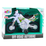 Mamido Motorka Crossbike Off-Road s efektmi biela