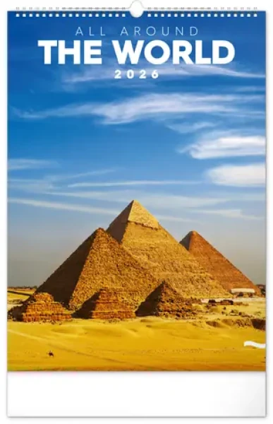 NOTIQUE Nástenný kalendár Svetové monumenty 2026, 33 x 46 cm (PGN-35512-L)