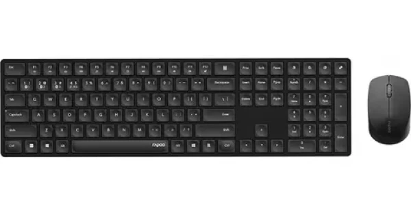 Rapoo 8020M čierna / Bezdrôtová sada klávesnice a myši / 2.4 GHz / BT 3.0 a 4.0 / 1300 DPI (221522)