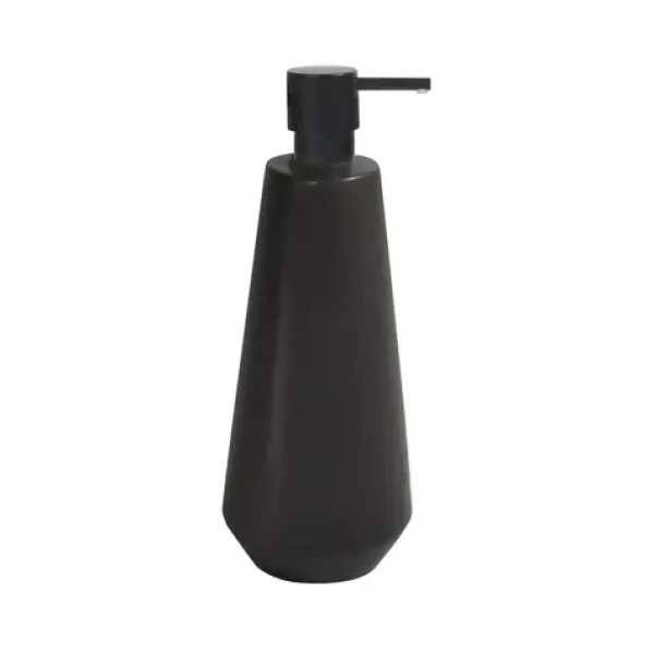Spirella JOSHUA dávkovač mydla matne čierny / keramika / 650 ml