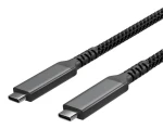 Shiverpeaks USB-C nabíjací kábel textilný / Nabíjací kábel / USB-C - USB-C / USB 3.2 / 100 W PD / 2 m (FL31-75007)