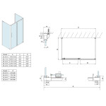 POLYSAN - LUCIS LINE Sprchový kout tri steny 1200x700x700 L/P varianta DL1215DL3215DL3215