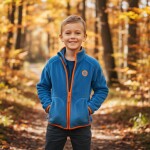 Chlapčenská mikina so stojačikom, Pidilidi, PD1139-04, modrá - 98 | 3roky