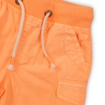 Kraťasy chlapčenské bavlnené, Minoti, 1PSHORT 8, oranžová - 80/86 | 12-18m