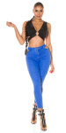 Sexy Highwaist Jeans with cut-out denimblue L