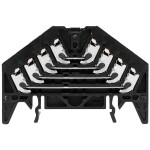 Weidmüller 1173820000 skratovacia prepojka 9.20 mm pružinové pripojenie čierna 20 ks; 1173820000