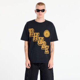 Tričko Rhude Collegiate Crest Tee Vintage Black/ Yellow XL