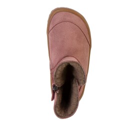 Dievčenské zimné barefoot topánky TEX SUEDE Dark Pink G3160250 - 38
