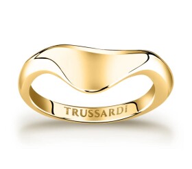 Trussardi Moderný pozlátený prsteň ocele T-Design TJAXA07 mm