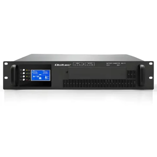 UPS Pure Sine Wave RACK 3kVA / UPS / 3000VA / 3000W / Online / PF1.0 / LCD / EPO / USB / Rack 19" (53938)