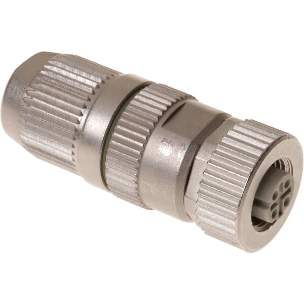 HARTING HARAX® M12-L neupravený zástrčkový konektor pre senzory - aktory, 21032822405, piny: 4, 1 ks; 21032822405
