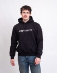 Carhartt WIP Hooded Carhartt Sweat Black/White L