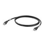 Weidmüller 1251610030 RJ45 sieťové káble, prepojovacie káble CAT 6A S/FTP 3.00 m čierna UL certifikácia 1 ks; 1251610030