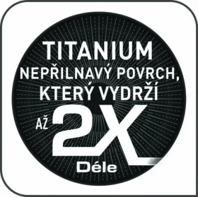 TEFAL Resist Intense D52210 červená / Palacinková panvica / 25 cm / TITANIUM PRO / THERMO-SPOT (D52210)