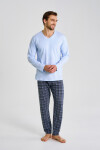 3477 PÁNSKE DLHÉ PYŽAMO MARK 5XL-6XL JEANS 6XL