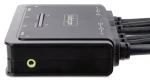 StarTech C2-DD46-UA2-CBL / KVM prepínač / 2-portový / Dual Monitor / DisplayPort / 4096x2160 / integrované káble (C2-DD46-UA2-CBL-KVM)