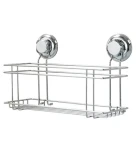 Compactor Bestlock Polička do kúpeľne s prísavkami chróm / bez vŕtania / až 12kg (RAN7819)