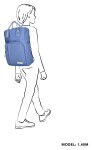 Batoh na notebook Enrico Benetti Aruba 62155 Jeansblue