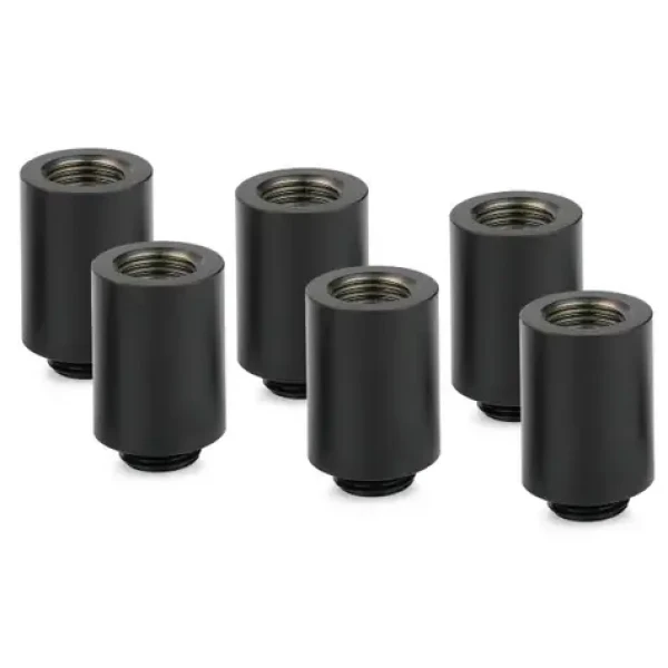 Thermal Grizzly DeltaMate MF28 čierna / Predlžovací kábel / vodné chladenie / G1/4" / sada 6 ks (TG-DM-FIT-6008)