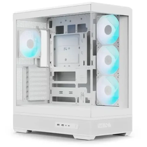 AeroCool P500B Digi biela / Skriňa / Midi Tower / ATX / ARGB / 2x tvrdené sklo / bez zdroja (ACCM-PN09143.21)