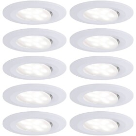 Paulmann LED vstavané kúpeľňové svetlo sada 10 ks 60 W biela (matná); 99922