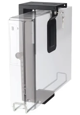 Neomounts CPU-D075BLACK/LK čierna / Držiak počítača / výška pc 36cm / šírka pc 10cm / nosnosť 10 kg (CPU-D075BLACK/LK)