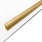 REA/S - Sprchovací kút SOLAR - zlatý Brush 100x80 So sprchovou vaničkou Savoy KPL-96020