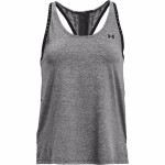 Dámske tielko 1360831 Knockout Mesh Back Tank FW21 - Under Armour XL melange-šedá