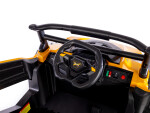 Mamido Mamido Elektrické autíčko Buggy Racing Speed ​​22 žlté | 4x4 | 12V10Ah | 180W | EVA | LED | 2,4 Ghz | ECO koža