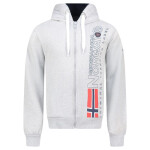 Geografické Nórsko Fogora DB 100 M WZ3066H/GN-Gray sieťovaná mikina XL