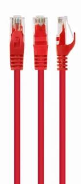Gembird PP6U-1.5M CAT6 UTP 1.5m červená / Patch kábel / 8P8C (PP6U-1.5M/R)