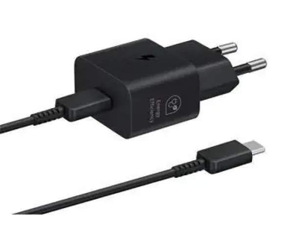 Samsung EP-T2510EBE + EP-DN980BBE / Cestovná nabíjačka USB-C 25W + dátový kábel / čierna / OOB Bulk (57983121786)