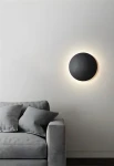 Domoletti Muna čierna / Nástenné LED svietidlo / 4000K / 15 cm (18151-S-BK)