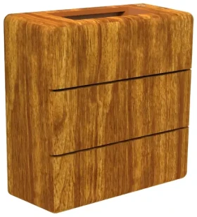 Immax LUXLINE orechové drevo / Vonkajšie nástenné LED svietidlo / 6W / 3000K / 240V / IP54 (08523L)