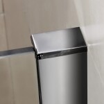 H K - Sprchovací kút MELODY F5 90x76 cm s jednokrídlovými dverami s pevnou stenou, (dvere 90cm / bočná stena 76cm) SE-MELODYF59076