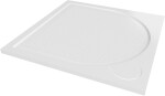 GELCO - LARCA sprchová vanička z liateho mramoru, štvorec 100x100x3cm PL001