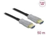 DeLock Kábel aktívny HDMI (M) - HDMI (M) 50m čierna (84133)