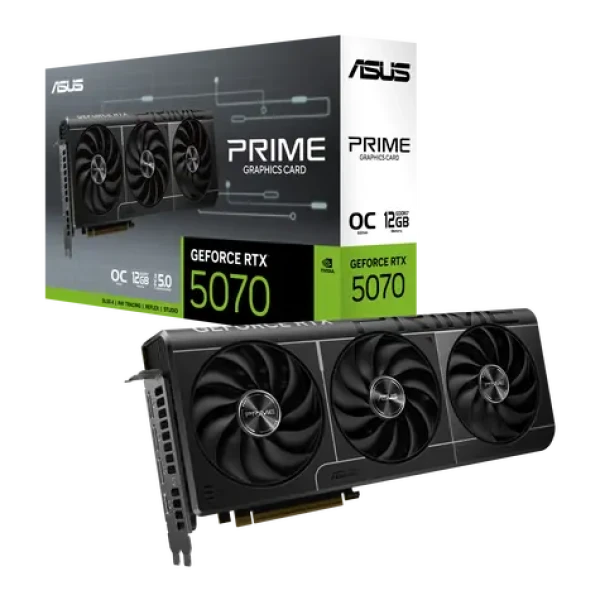Asus GeForce RTX 5070 Prime 12GB / 2588Mhz / 12GB GDDR7 / 192-bit / 1x HDMI + 3x DP / 750W (16) (90YV0M11-M0NA00)
