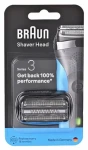 Braun CombiPack 21B čierna / Náhradná holiaca hlava / Series 3 / 3 flexibilné čepele (8700216736879)
