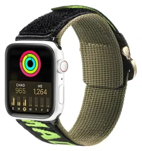Dux Ducis Strap Outdoor Version čierna / Remienok / Apple Watch Ultra, SE, 1-9 / 49, 45, 44, 42 mm / nylonový