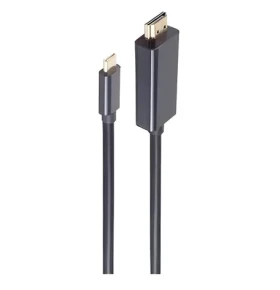 Shiverpeaks HDMI - USB-C kábel čierna / Kábel / 4K/60Hz / HDCP 2.2 / 1 m (BS10-57025)