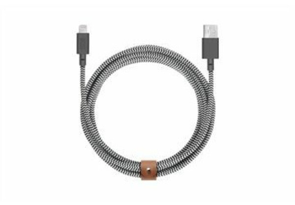 Native Union Belt Cable XL USB-A - Lightning 3m zebra (BELT-KV-L-ZEB-3)