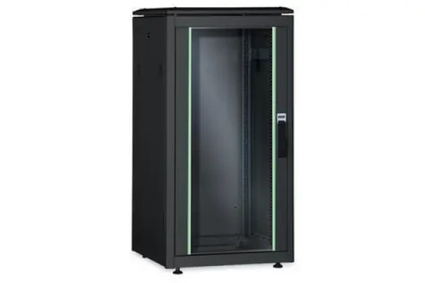 Digitus Unique 42U čierna / Rozvádzač / 2053x800x1000 mm / Sklenené dvere / Nosnosť 800 kg / IP20 (DN-19 42U-8/10-B-1)