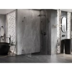 MEXEN/S - Lunar-F sprchovací kút skladacie dvere pravá 80 x 70, transparent, grafit metal 836-080-070-95-00-P