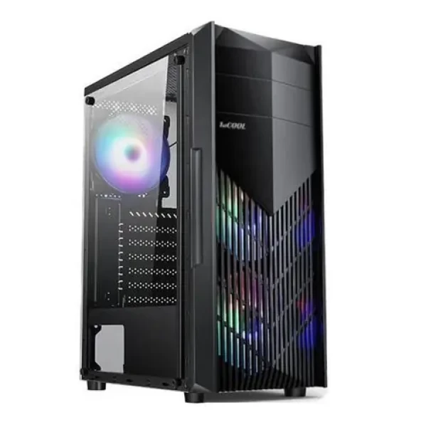 1stCool MONSTER EVO čierna / PC skriňa / Mid Tower / ATX, micro-ATX, Mini-ITX / 2x RGB ventilátor / USB 3.0 (ML-MONSTER-EVO)